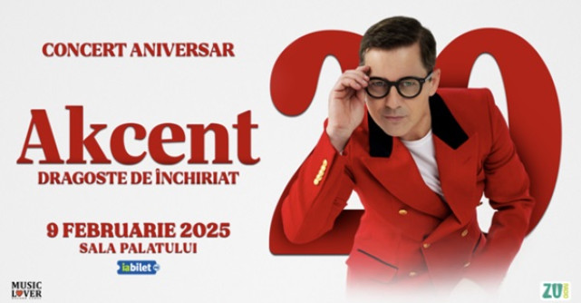 Concert aniversar Akcent: o seară de nostalgie și surprize la Sala Palatului