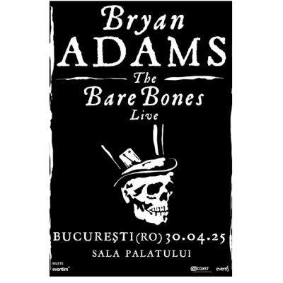 BRYAN ADAMS va concerta în București, în data de 30 Aprilie, la Sala Palatului