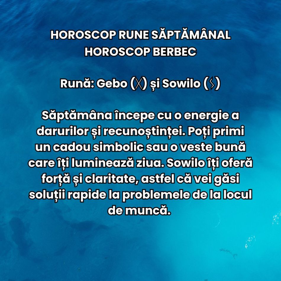 Horoscop Rune săptămâna 2-8 decembrie 2024: Deschide porțile transformării în luna decembrie!