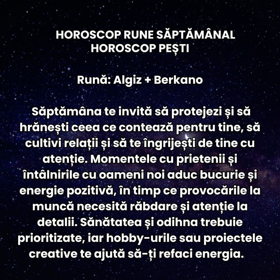 Horoscop Rune săptămâna 29 sept – 5 oct 2025: Se ridică cortina, reflectoarele sunt pregătite! Spectacolul toamnei începe acum!
