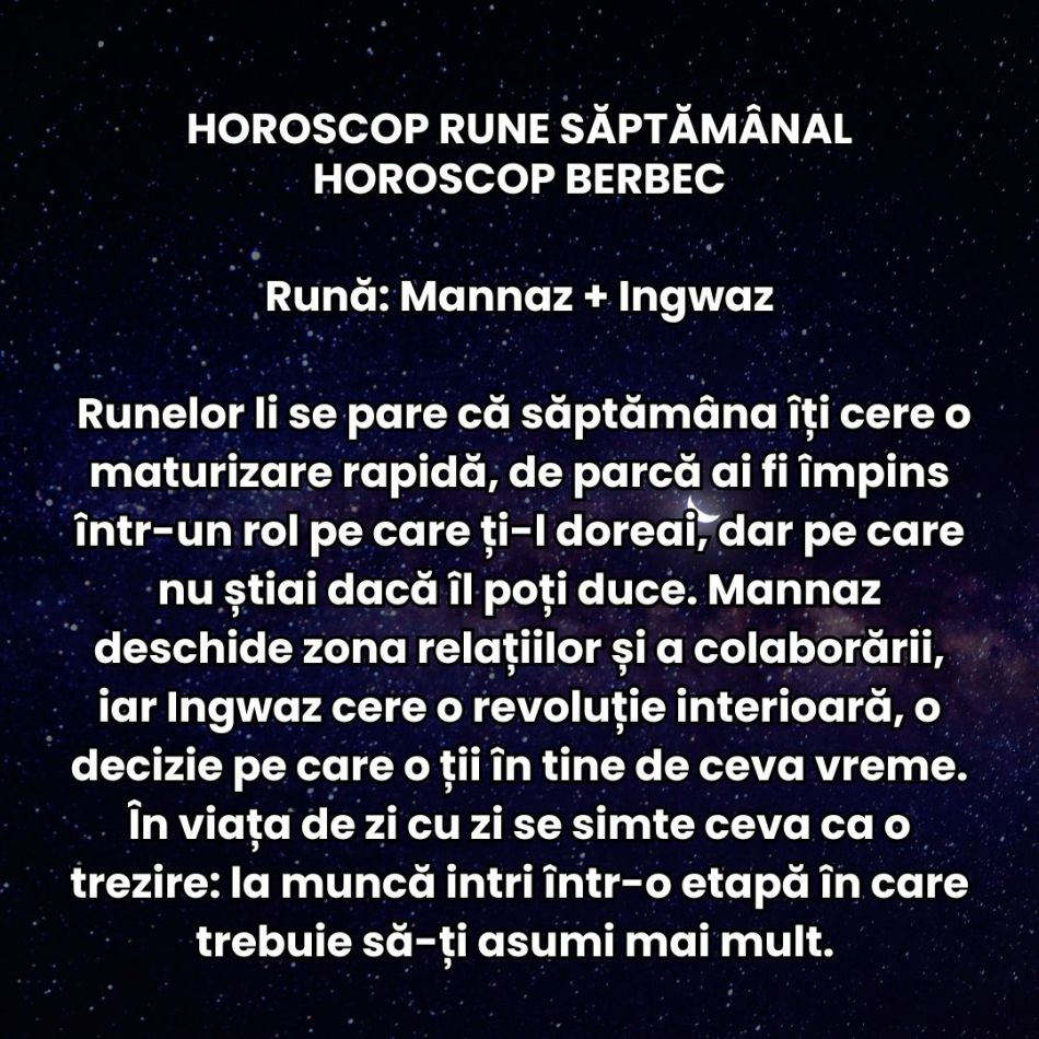 Horoscop Rune săptămâna 19-25 ianuarie 2026: Pare că accelerăm rapid spre progres, dar ne lovim de blocaje inexplicabile 