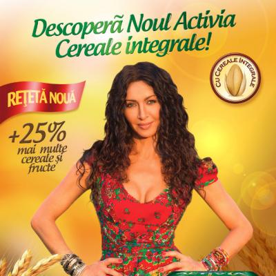 Danone relanseaza Activia Cereale Integrale - o alegere sanatoasa, acum cu 25% mai multe cereale si fructe