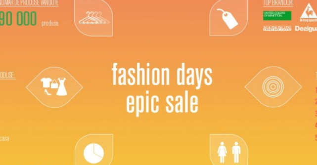 Peste 90.000 de produse vandute in campania EPIC SALE de la Fashion Days
