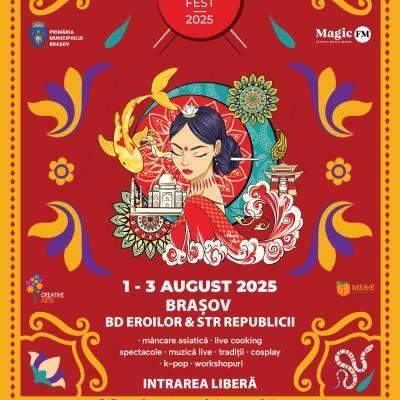 Pentru prima oară, ASIA FEST are loc în “Orașul de sub Tâmpa”   Între 1 și 3 august, cultura și gastronomia Asiei 