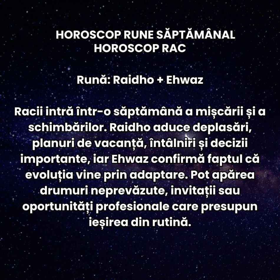 Horoscop Rune săptămâna 17-23 august 2026: Trebuie să ne ferim de decizii impulsive și de iluzii! Se anunță teste pentru zodii!