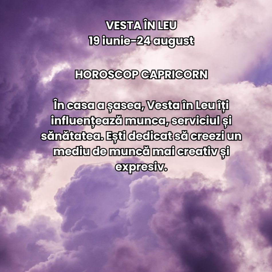 Vara pasiunii celor o mie de sori: Asteroidul intimității sacre, Vesta, se mută în Leul înflăcărat între 19 iunie și 24 august 