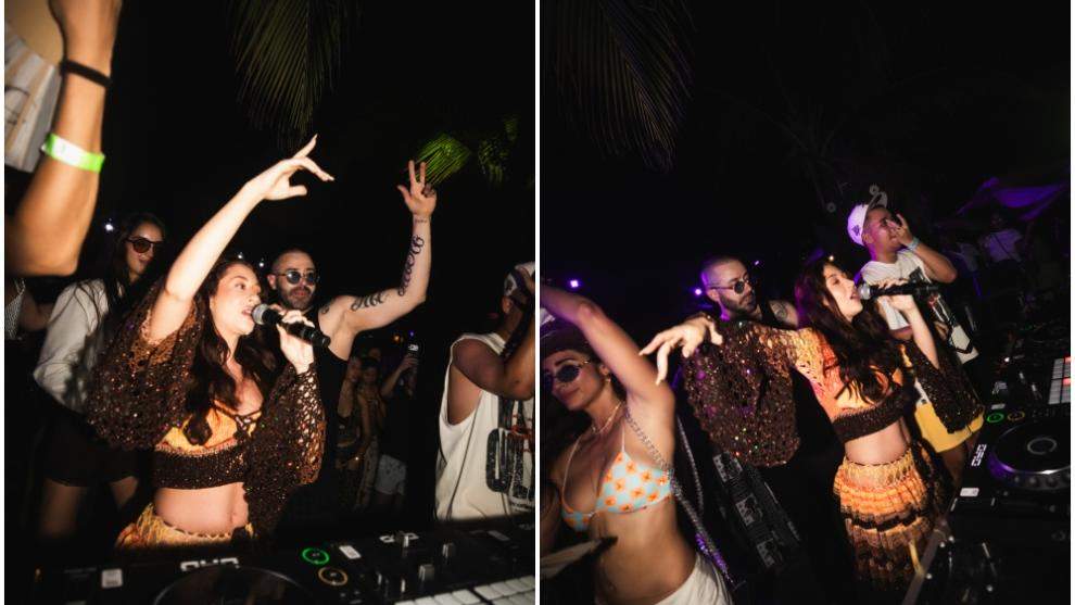 Nicole Cherry a cântat la petrecerea de final de turneu a lui J Balvin, în Columbia