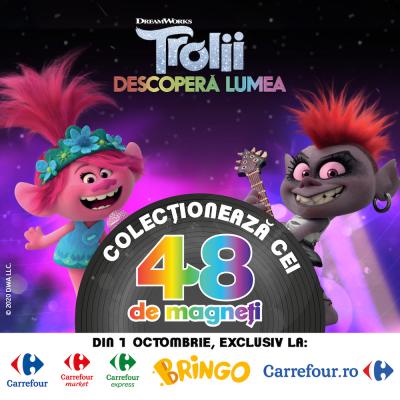 Pentru cei mici și regulile lor, Carrefour aduce noua colecție „Trolii Descoperă Lumea”, din 1 octombrie