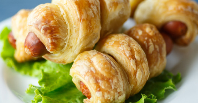 Crenvursti de soia in foietaj