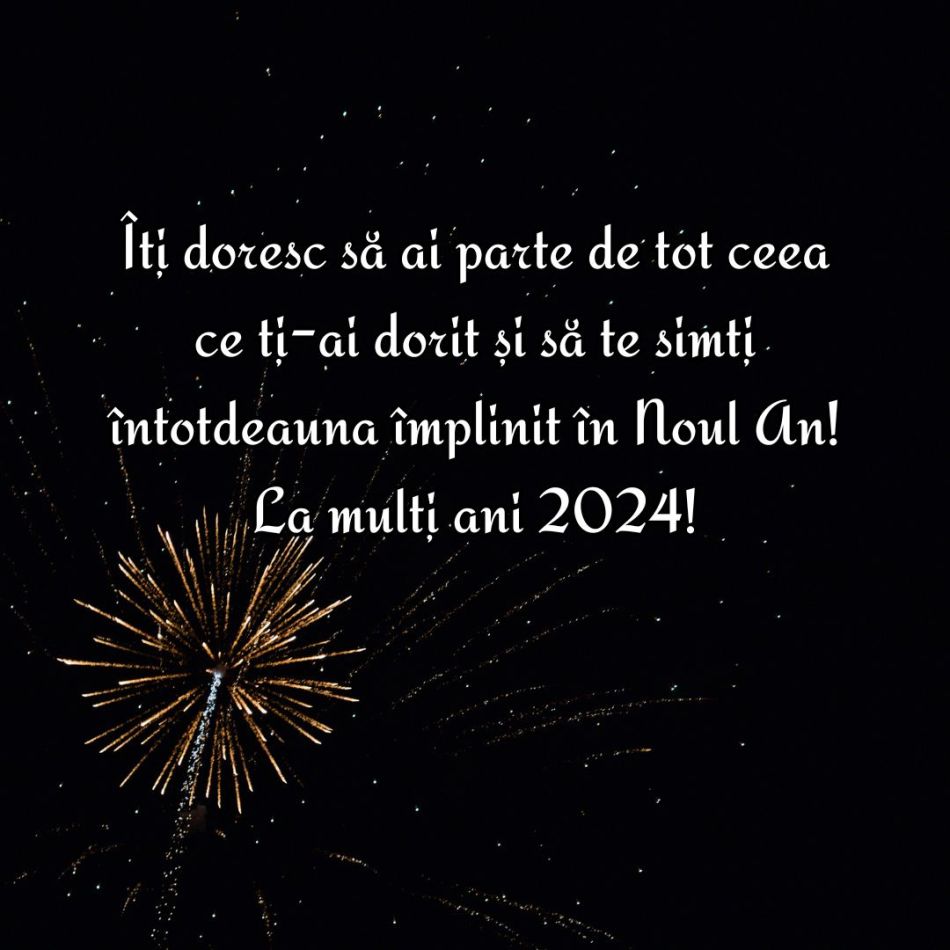 Mesaje de Anul Nou 2024: Transmite cele mai bune gânduri persoanelor dragi din viața ta! 