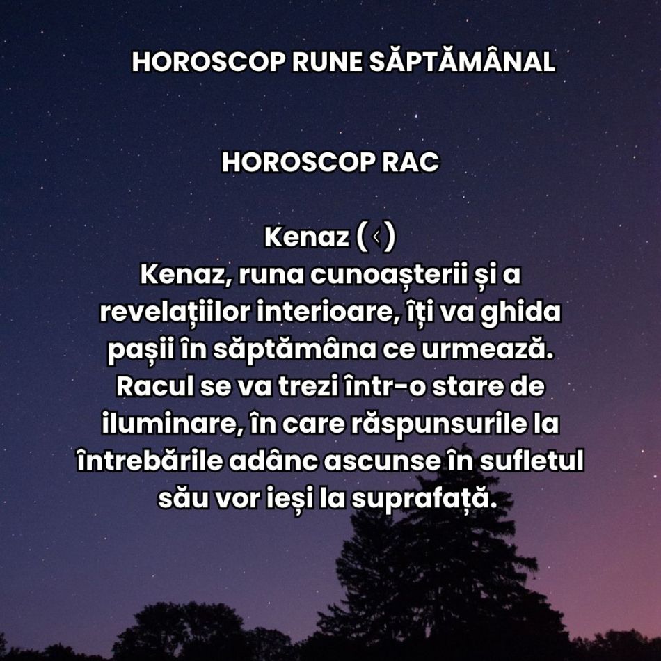 Horoscop Rune săptămâna 30 septembrie – 6 octombrie 2024: La ce trebuie să te aștepți?