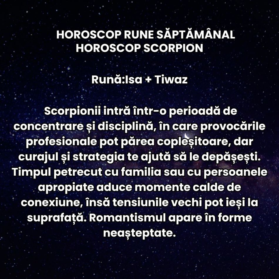 Horoscop Rune săptămâna 13-19 octombrie 2025: Deciziile pe care le luăm cu inima deschisă ne vor decide ritmul spre succes