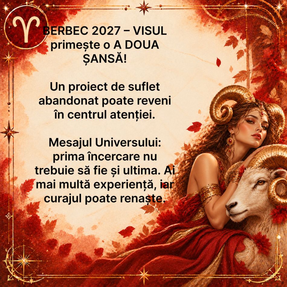 Berbec 2027: Proiectul de suflet cere o a doua încercare! Cum îți regăsești curajul de a crea