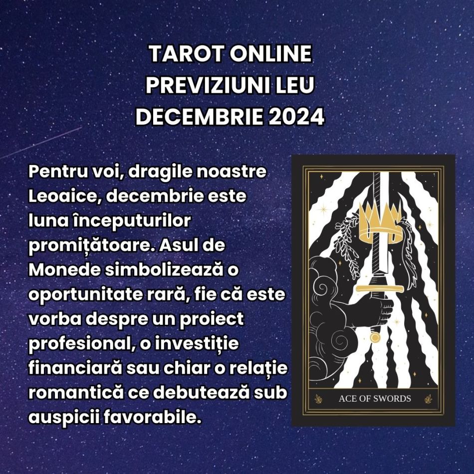 Tarot Online Decembrie 2024: Previziunile Universului pentru fiecare zodie în ultima lună a anului! Cum pășim în noul capitol?