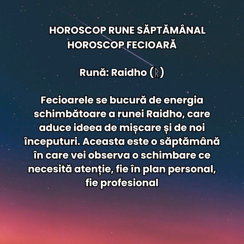 Horoscop Rune săptămâna 4 - 10 noiembrie 2024: Ce aliați valoroși sunt dezvăluiți acum?