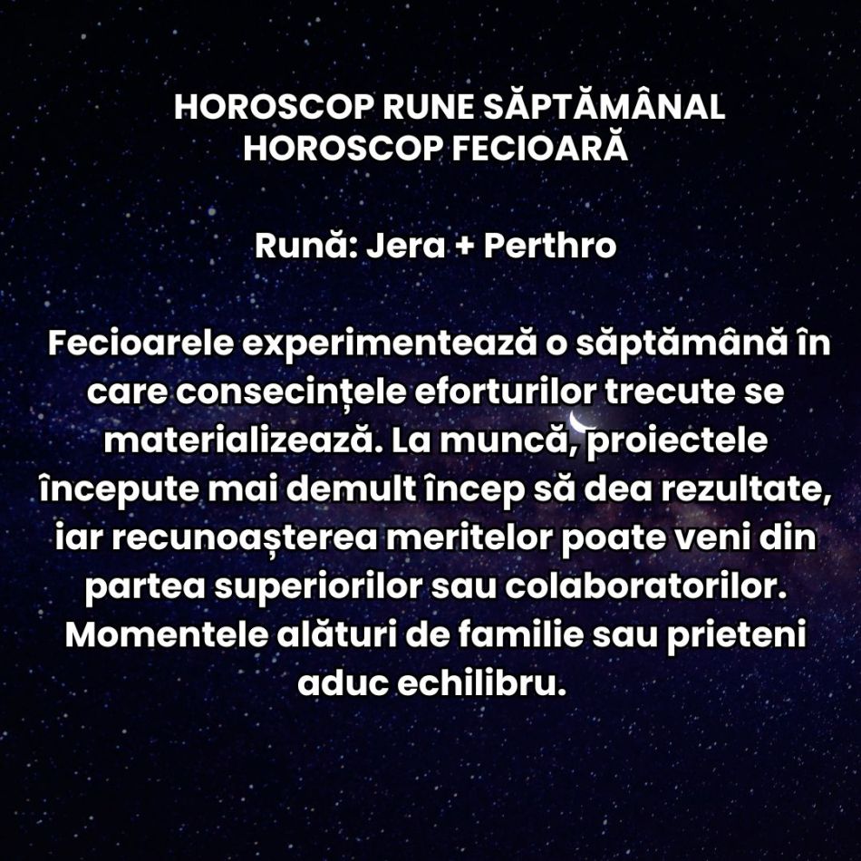 Horoscop Rune săptămâna 27 octombrie – 2 noiembrie 2025: Inițiativa este încurajată și răsplătită! Deschidem uși surprinzătoare!