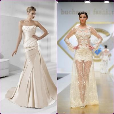 10 rochii de mireasa beige/crem