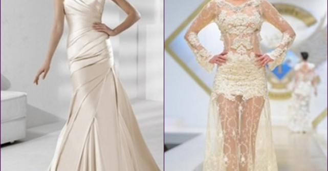 10 rochii de mireasa beige/crem