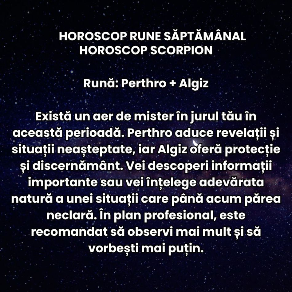 Horoscop Rune 8-14 iunie 2026: Trăim o perioadă luminoasă, promițătoare, plină de oportunități mari!