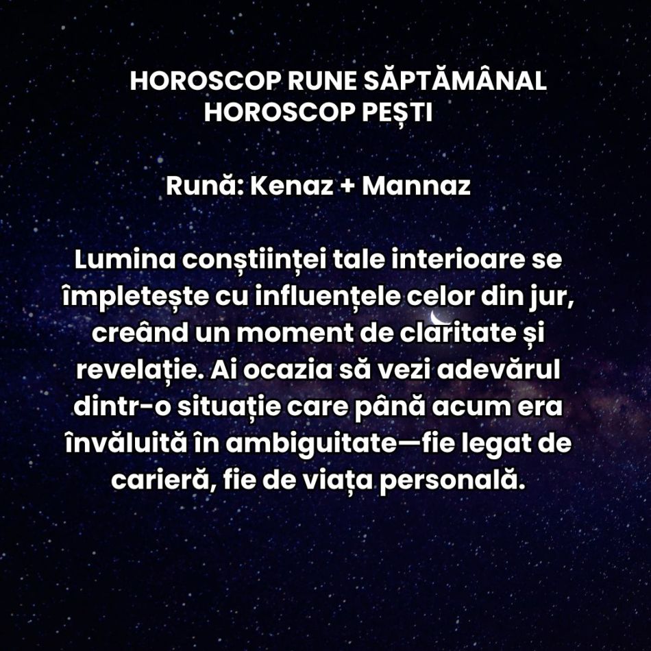 Horoscop Rune săptămâna 21-27 aprilie 2025: Cine rămâne lângă noi acum o face pentru că vrea cu adevărat!