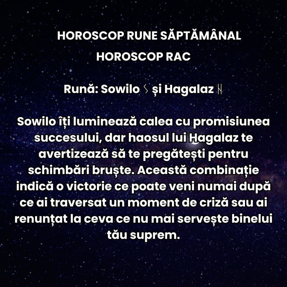 Horoscop Rune săptămâna 16-22 decembrie 2024: Mesajul Runelor cu ocazia Solstițiului de Iarnă