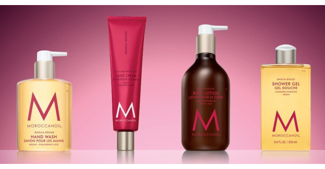 Moroccanoil a lansat colecţia pentru îngrijirea pielii mâinilor și a corpului, Dahlia Rouge