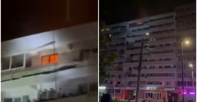 O femeie și un adolescent sunt cei doi răniți după ce o dronă rusească a lovit un bloc din Galați