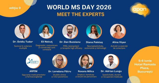 APAN România organizează conferința World MS Day 2026: Pacientul în centrul deciziei – De la experiență la schimbare