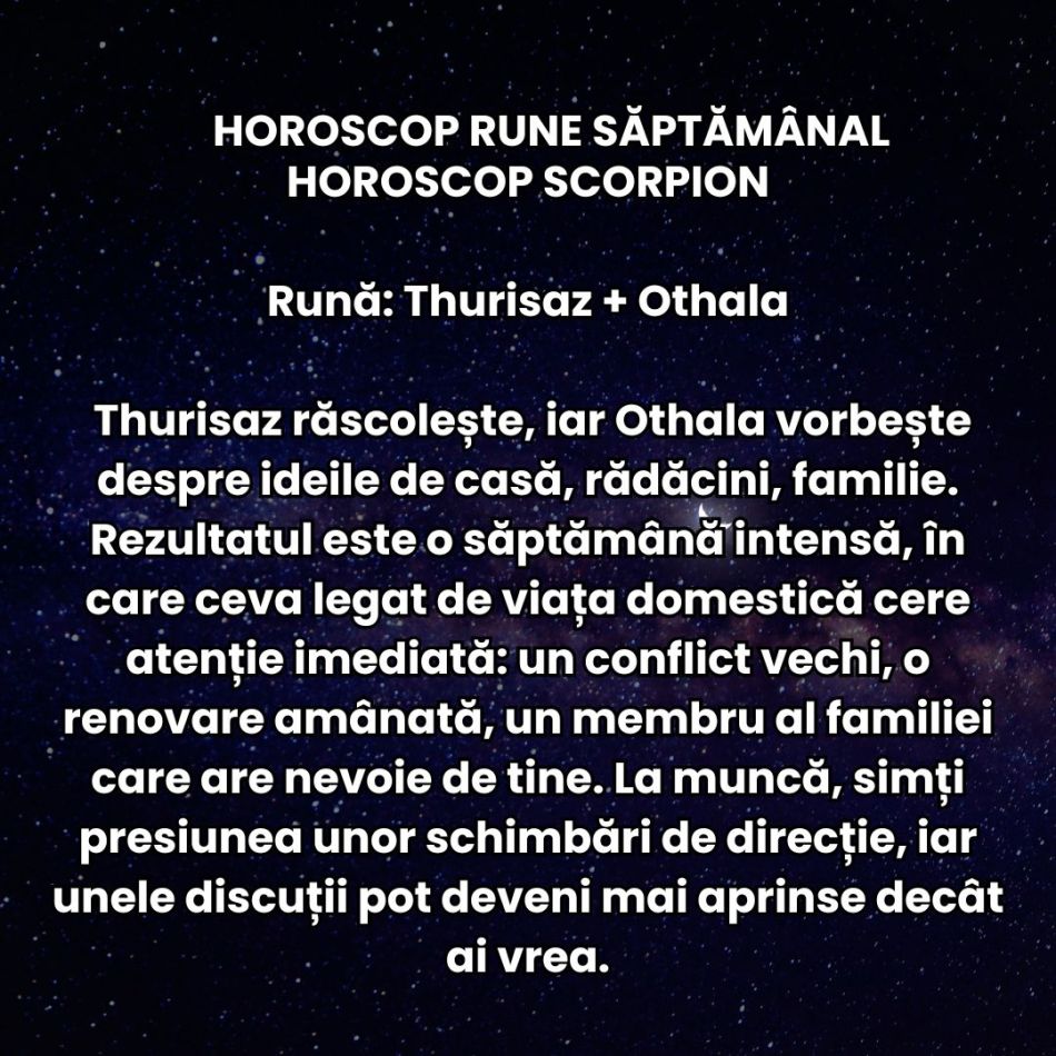Horoscop Rune săptămâna 26 ian-1 feb 2026: Simțim că lucrurile nu mai pot continua la fel! Îndrăznim pe drumuri necunoscute
