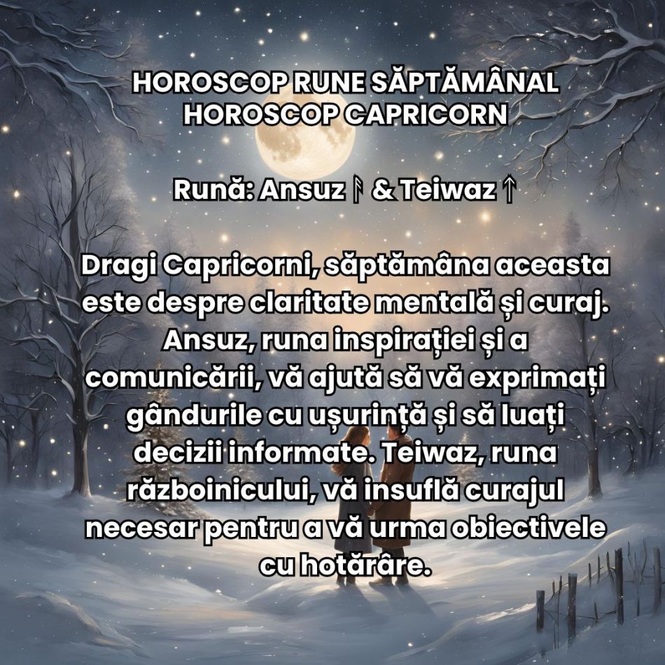 Horoscop Rune săptămâna 9-15 decembrie 2024  - Runele ne spun: „Capul sus, căci Mercur iese din retrograd! Ne redresăm rapid!”