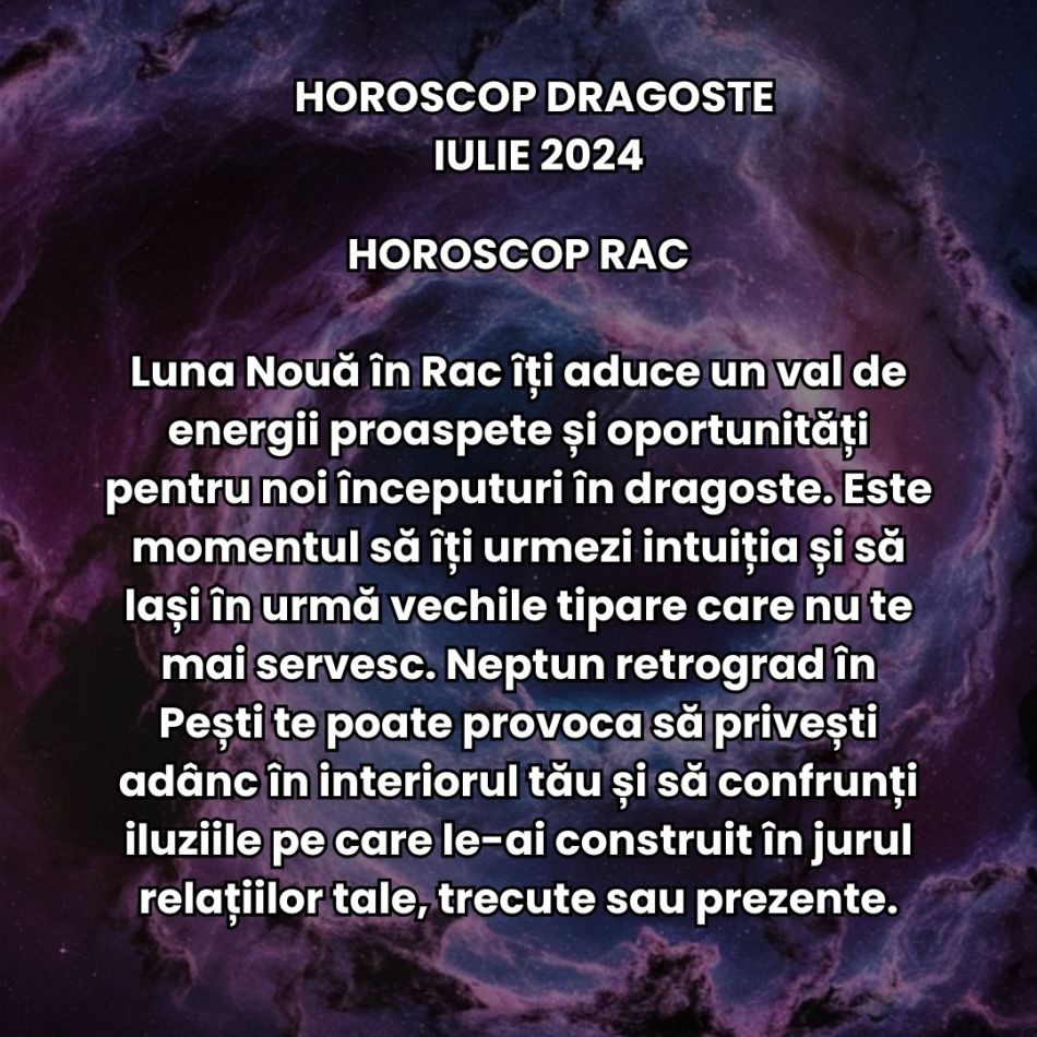 Horoscop Dragoste Iulie 2024: Suntem atrași de magnetismul misterului, iar Zeița Iubirii ne ține pe jar ca soarele dogoritor