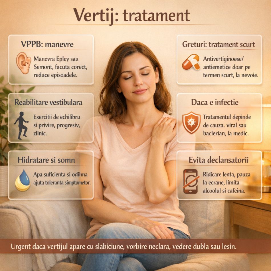 Vertij (amețeli)? Cauze, manevra Epley și când este necesar consultul neurologic