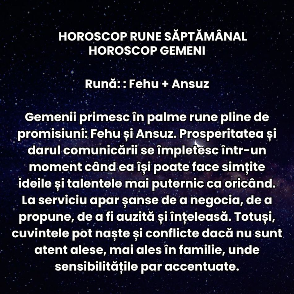 Horoscop Rune săptămâna 15-21 septembrie 2025: Eclipsa de Soare ne aduce un moment intens de resetare și realiniere karmică