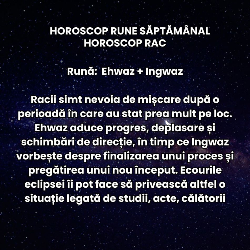 Horoscop Rune săptămâna 31 august-6 septembrie: Răbdarea ne este pusă la grea încercare! Efectele eclipsei încă se simt puternic