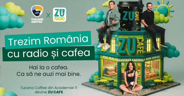 Radio ZU transformă Tucano Coffee - Academiei în ZU CAFE. Între 2 și 6 martie, radioul se mută în mijlocul orașului