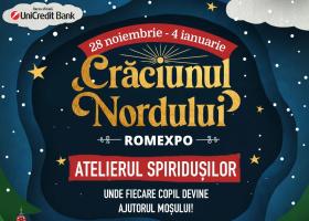 Magia Crăciunului prinde viață la ROMEXPO. Traseul Spiridușilor devine inima Crăciunului Nordului
