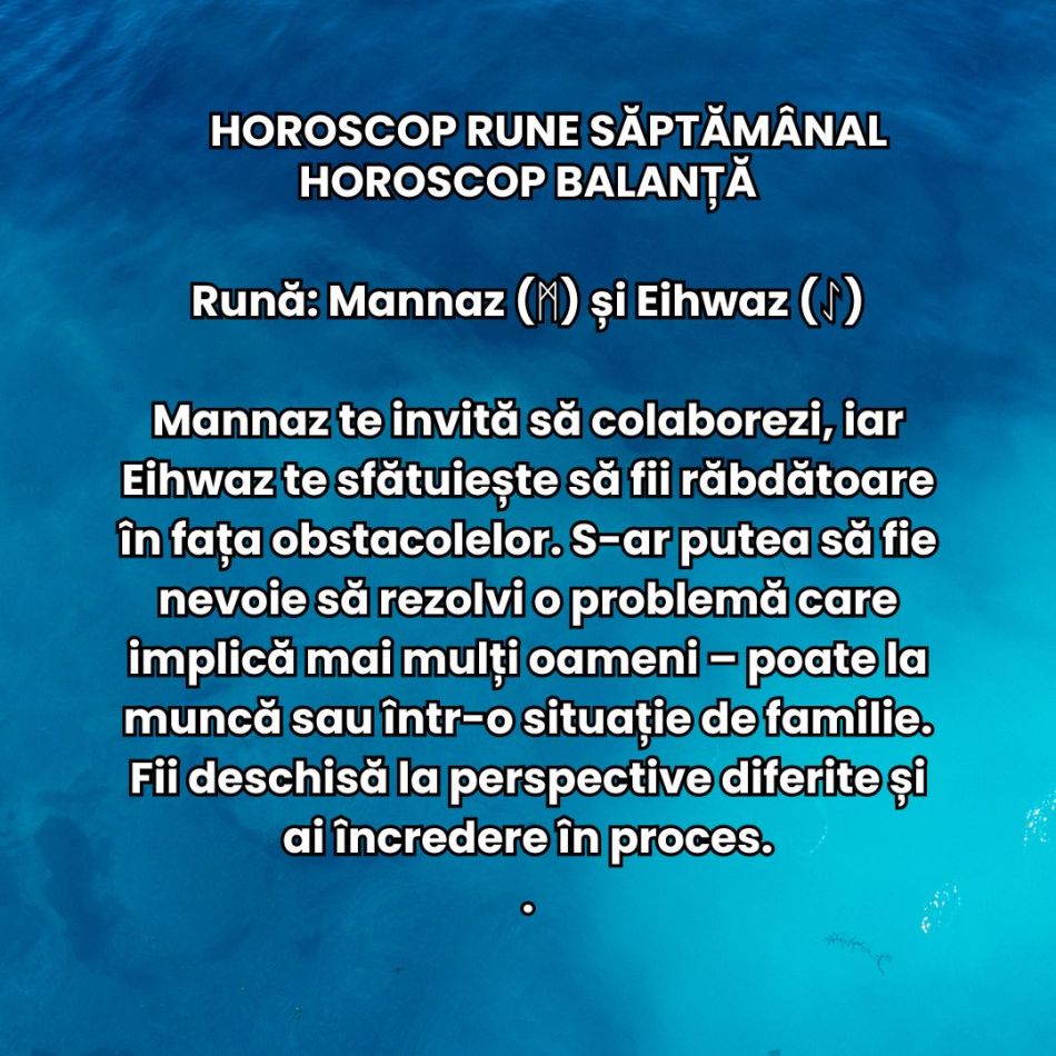 Horoscop Rune săptămâna 2-8 decembrie 2024: Deschide porțile transformării în luna decembrie!