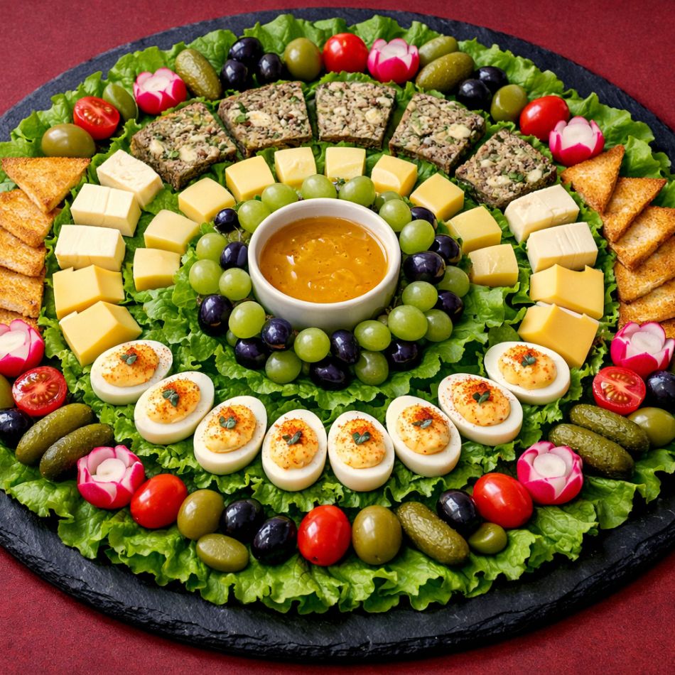 5 idei de decor pentru platou aperitiv de Paște: compoziții culinare pe cât de spectaculoase, pe atât de gustoase