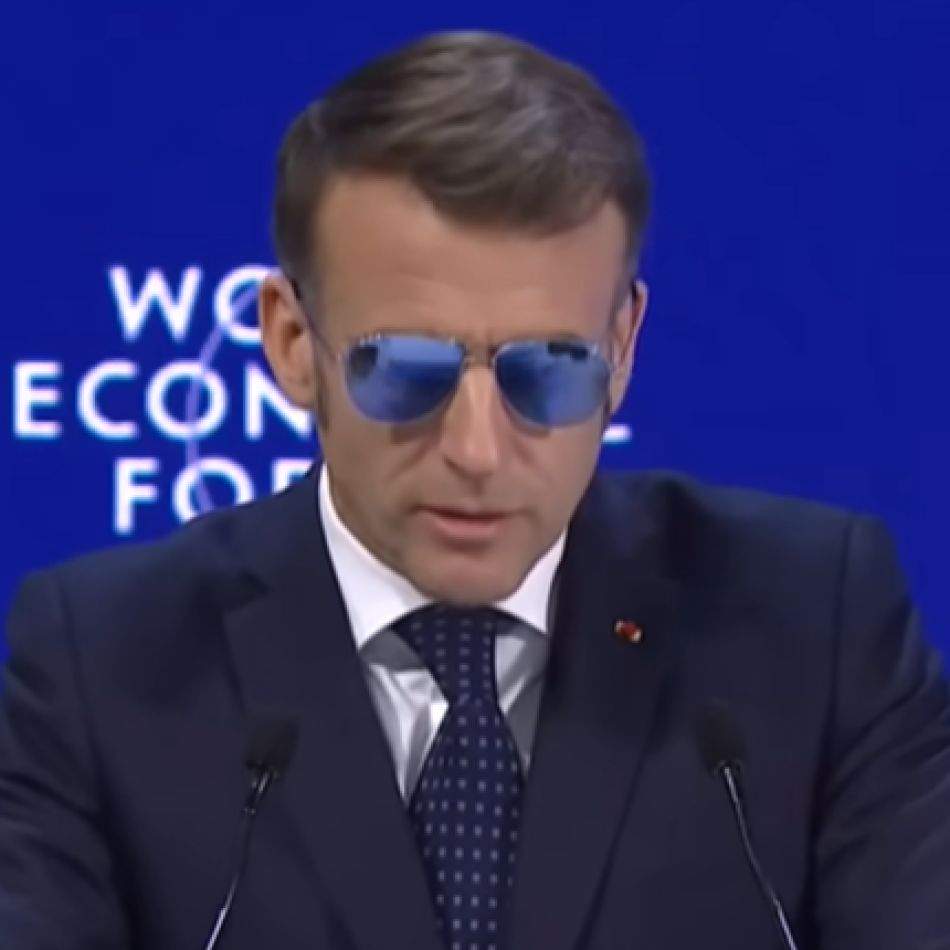 Cătălin Botezatu deslușește misterul ochelarilor de soare ai lui Macron la Davos