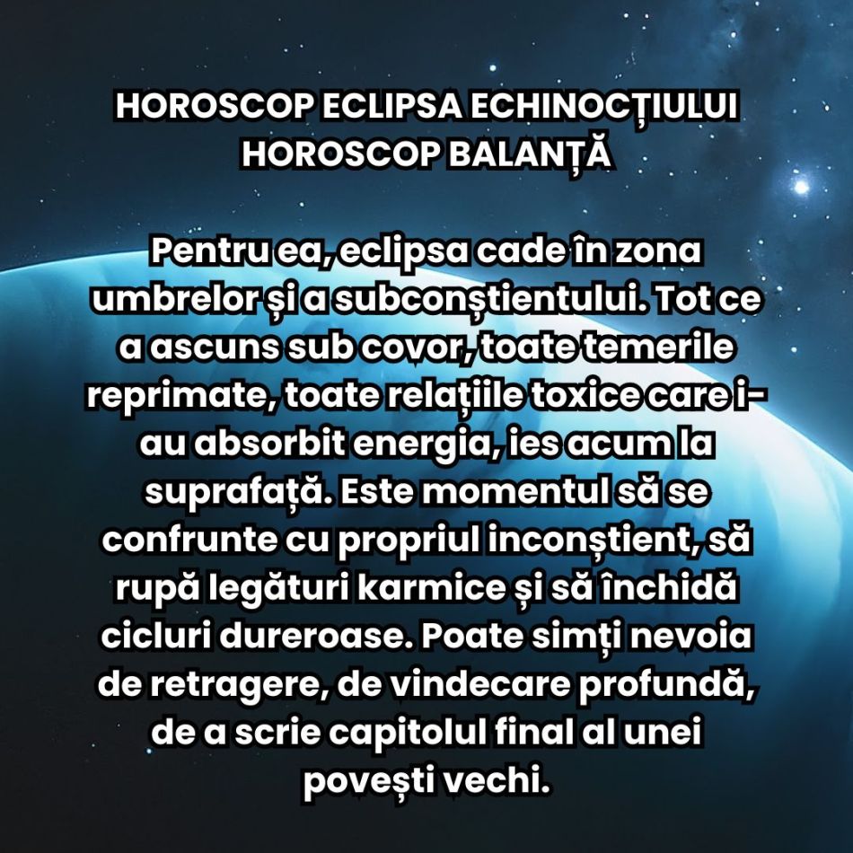 Eclipsa Echinocțiului din 21 septembrie: Momentul de cumpănă aduce revelații și decizii ireversibile care rescriu destinul
