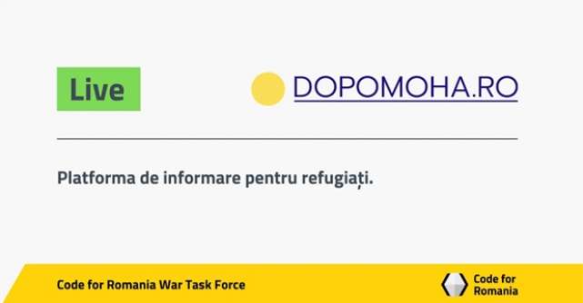 Code for Romania lanseaza DOPOMOHA.ro, platforma in ucraineana cu informatii utile pentru refugiati