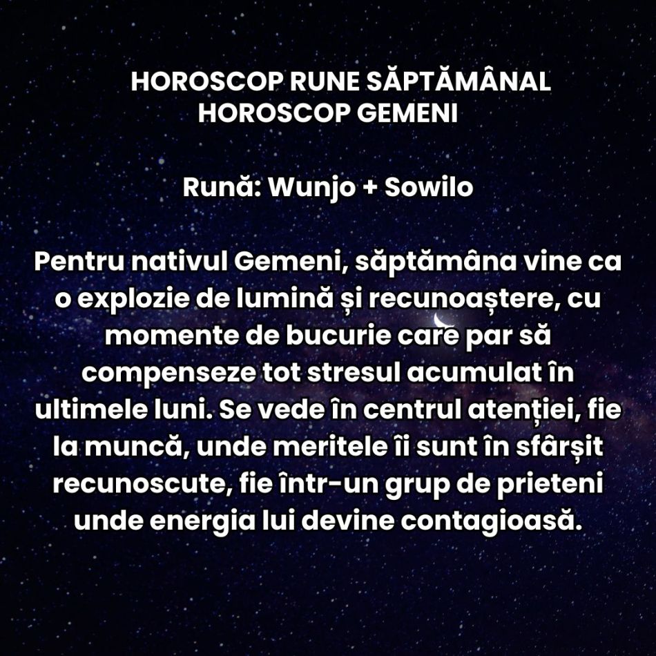 Horoscop Rune săptămâna 13-19 aprilie 2026: Nu mai putem sta pe loc! Ieșim din rutină și vrem să ne trăim viața
