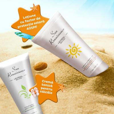 Vara aceasta, noile creme Sun Renaissance iti ofera  toata protectia de care ai nevoie!