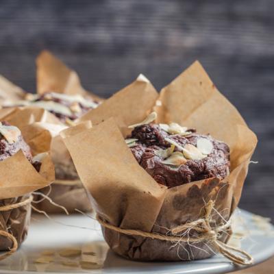 Briose de ciocolata cu banane