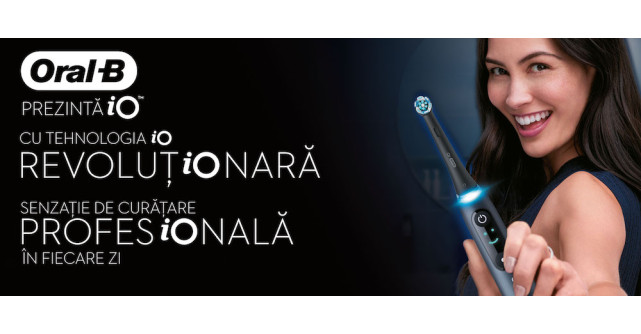 Oral B lansează noua periuță de dinți electrică cu tehnologia revoluționară iO!