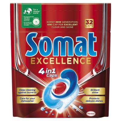 Somat Excellence 4în1, noua formulă revoluționară pentru vase curate și strălucitoare