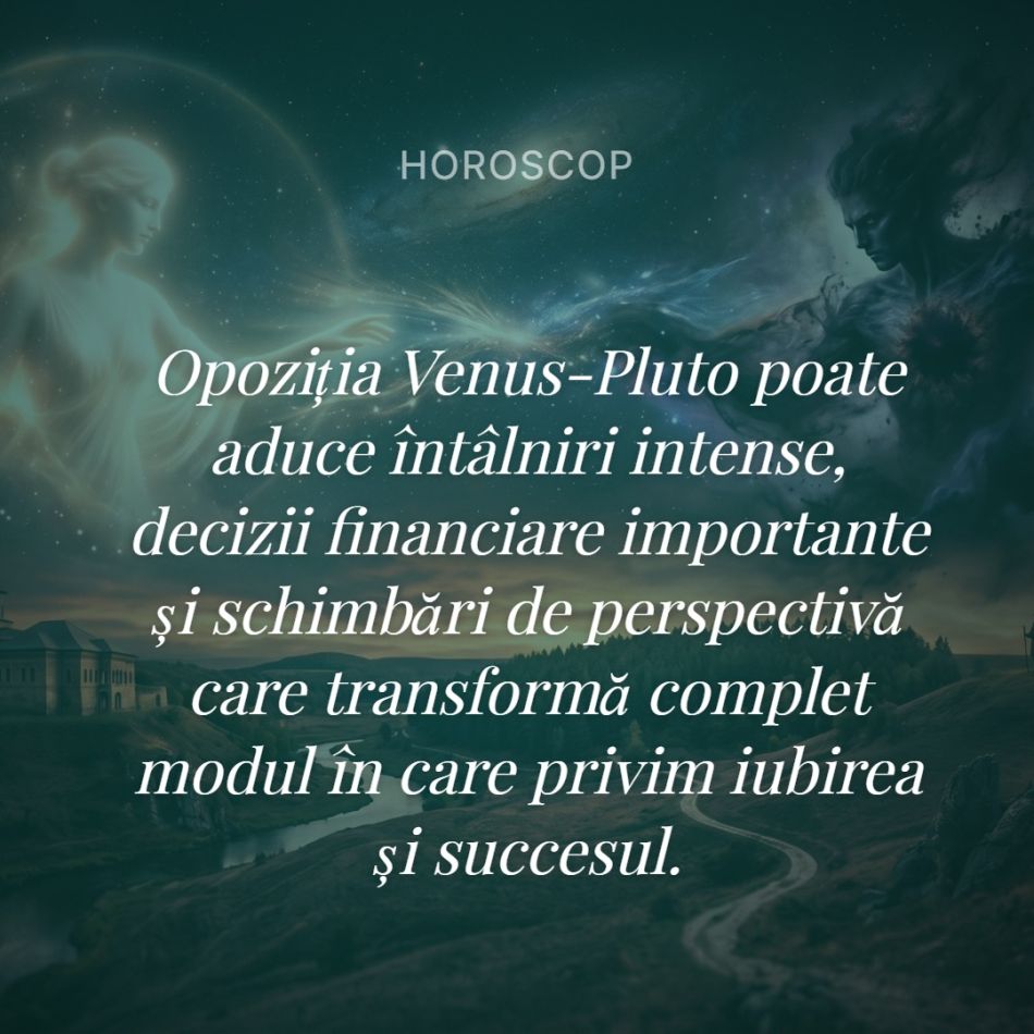 17 iunie, ziua ZERO în astrologie. Venus în opoziție cu Pluto răstoarnă vieți la 180 grade. 5 zodii afectate.