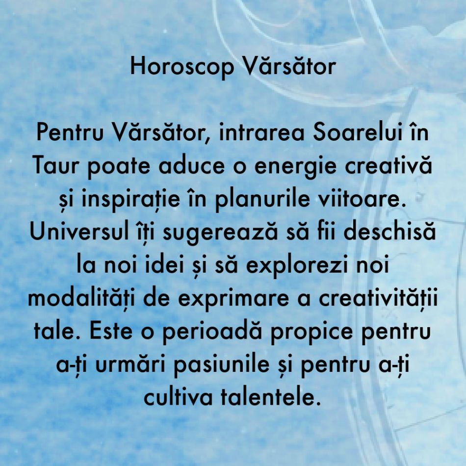 Pe 20 aprilie începe sezonul Taurului. În următoarele săptămâni se vor schimba destine. Sfatul Universului pentru fiecare zodie
