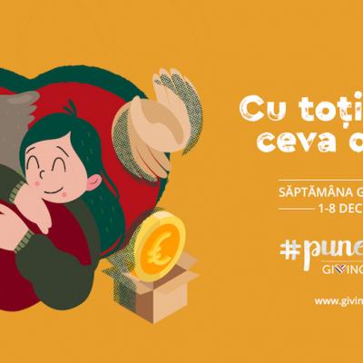 Săptămâna Generozității a început pe 1 decembrie. Toți românii sunt invitați să facă o faptă bună de GivingTuesday!