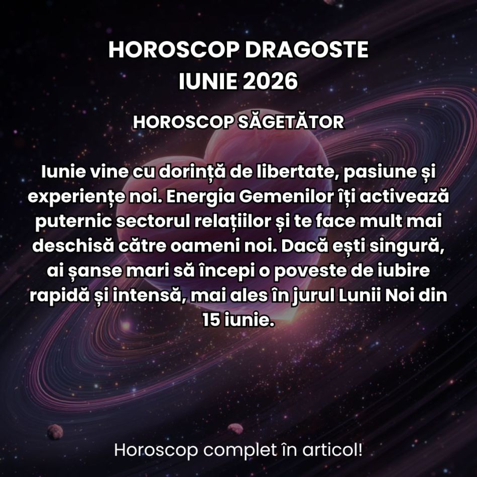Horoscop dragoste iunie 2026: Prima lună de vară nu duce lipsă de magie romantică. Multe zodii trăiesc povești de neuitat